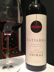 2003 Tatiarra Trademark Shiraz